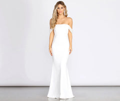 Kalel Off The Shoulder Mermaid Dress