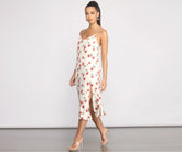 Keep It Rosey Slip Midi Dress