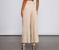 High Waist Flared Corduroy Pants