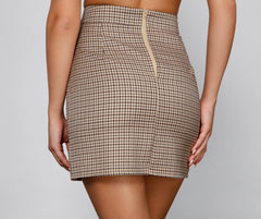 Preppy Chic Plaid Mini Skirt