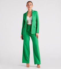 She Means Business Wide-Leg Pants