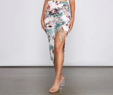 Vacay Beauty Floral Maxi Skirt