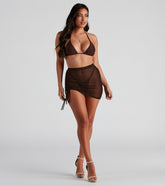 Perfect Poolside Look Mesh Skirt