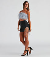 Glam Catch Rhinestone Mini Skirt