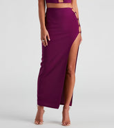 Teach Me Tonight Crepe Maxi Skirt