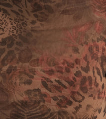 Wildy Sultry High Rise Leopard Floral Maxi Skirt