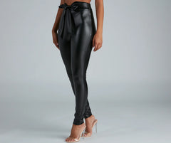 Chic And Dressy Vibes Faux Leather Pants