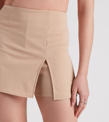 Simply Chic Side Slit Skort