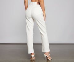 Iconic High Rise Destructed Boyfriend Jeans