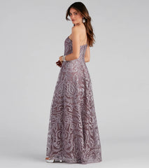 Korrie Formal Embroidered Ball Gown