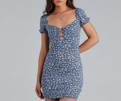 Summer Romance Ditsy Floral Mini Dress