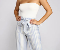 Make It Chic Strapless Jumpsuit