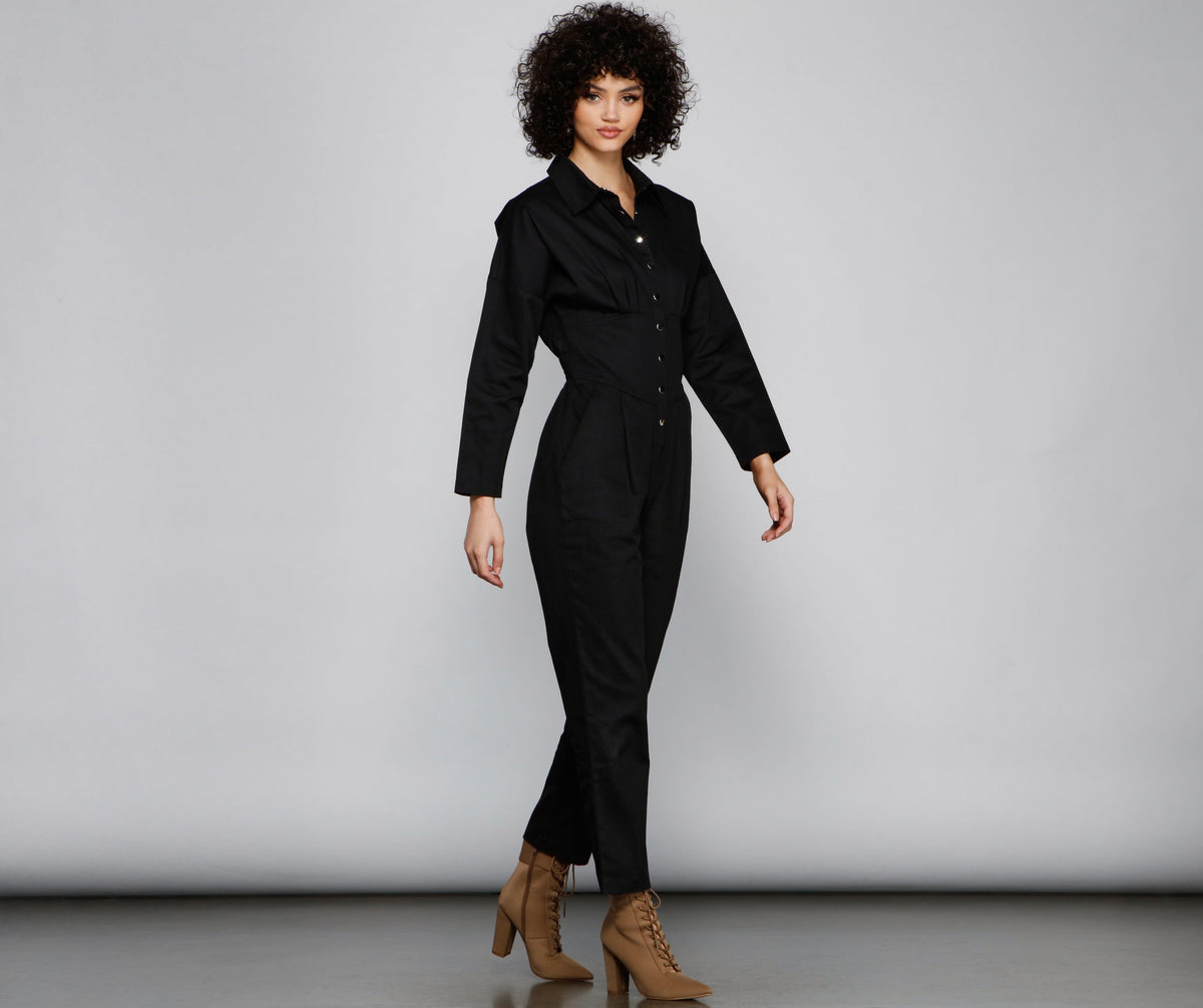 Go With It Utility Jumpsuit
