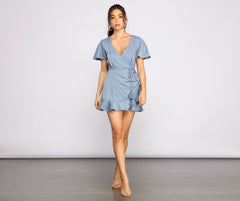 Flirty Vibes Ruffle Detail Romper
