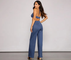 Level Up Cutout Knit Jumpsuit
