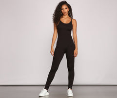 Keeping Knit Bold Sleeveless Catsuit