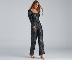 Set The Spark Sequin Jumpsuit