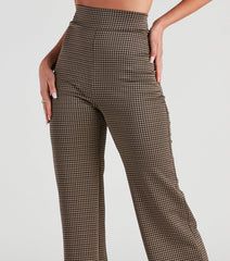 Back To Business Houndstooth Trouser Pants