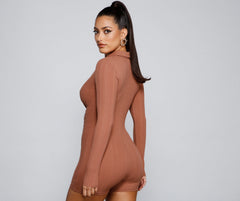 Trendy Casual Button-Down Romper