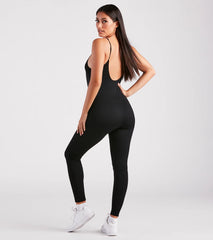 Need-Now Sleeveless Knit Catsuit